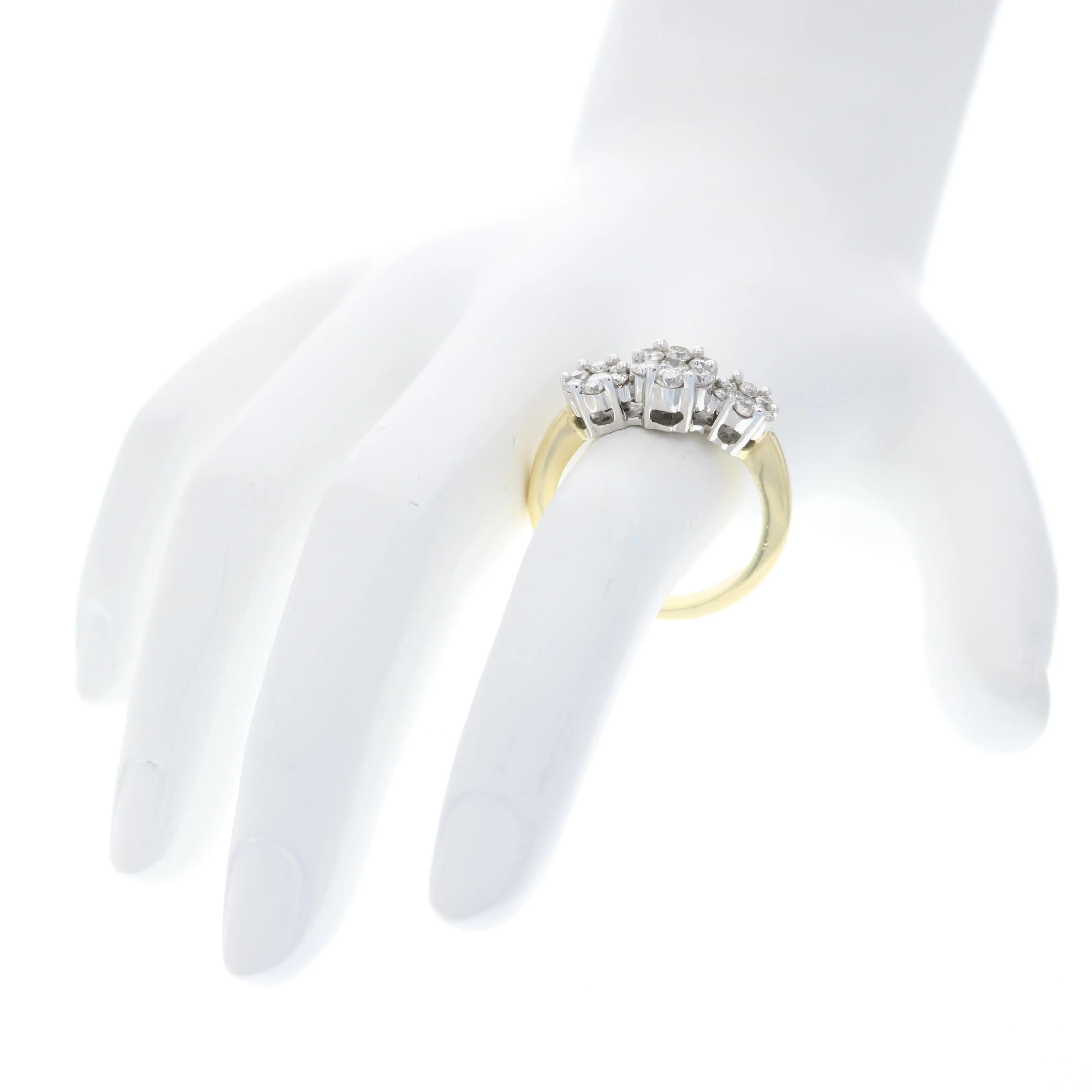 1 cttw Composite Diamond Engagement Rings in 14K Yellow Gold