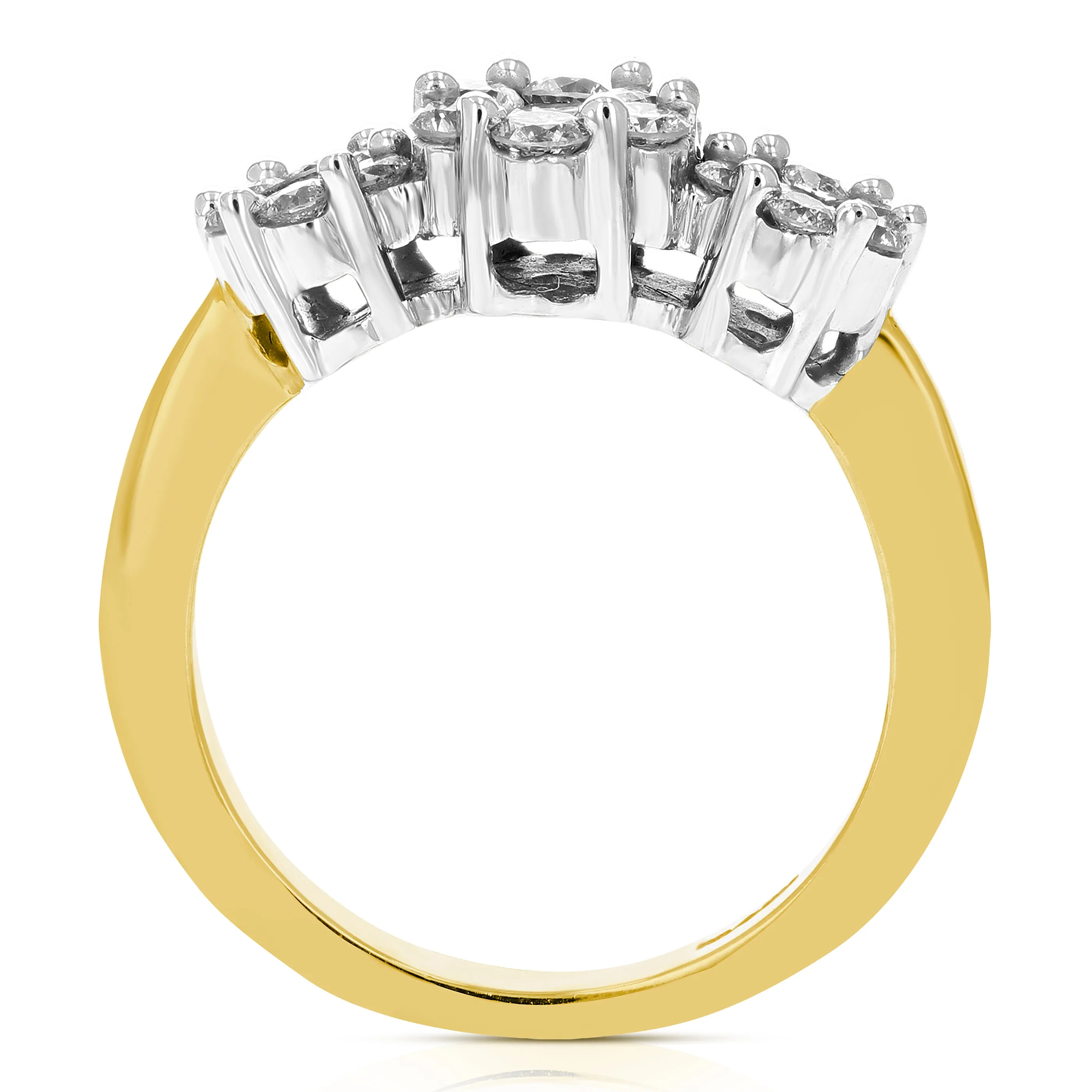 1 cttw Composite Diamond Engagement Rings in 14K Yellow Gold