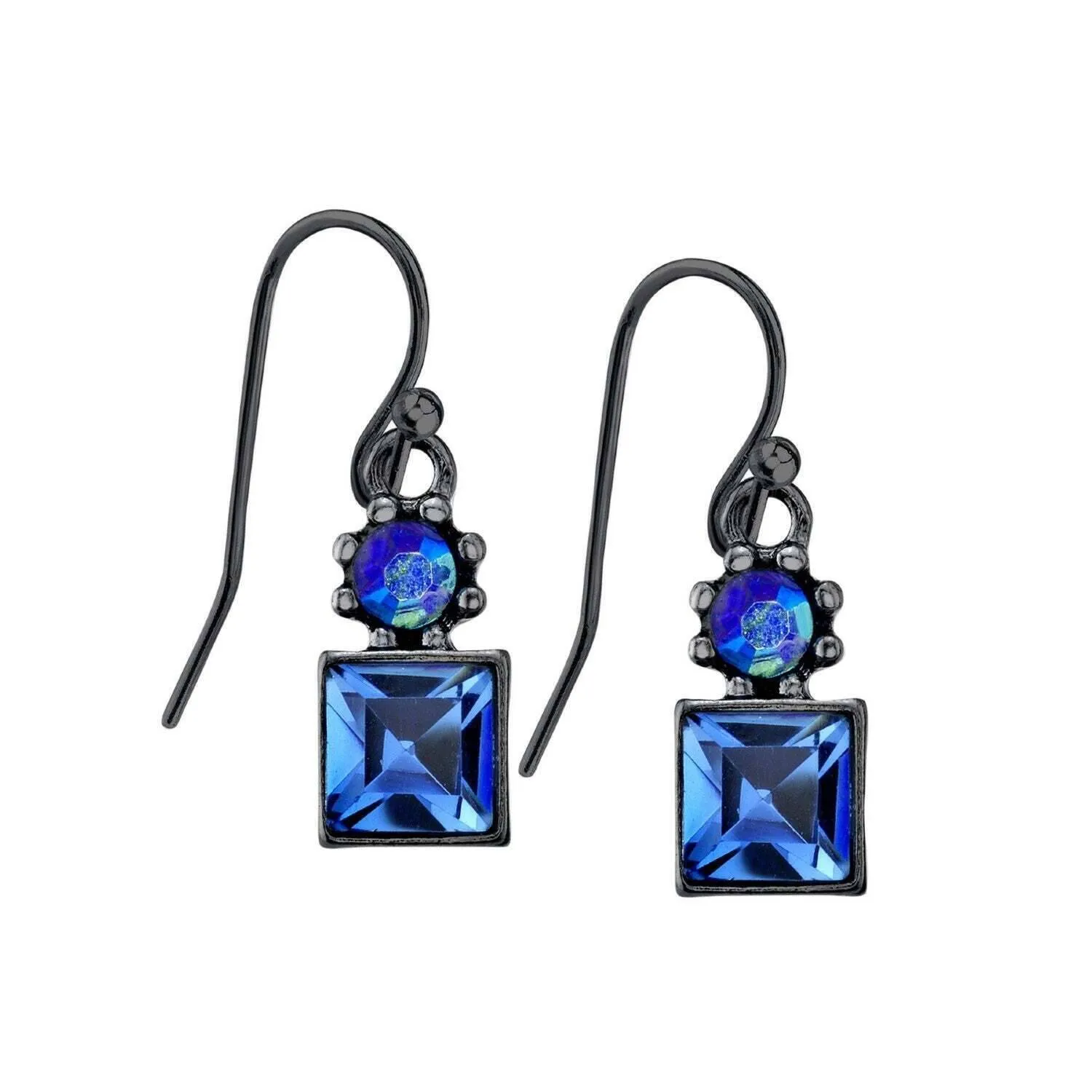 1928 Jewelry Blue AB Crystal Drop Earrings