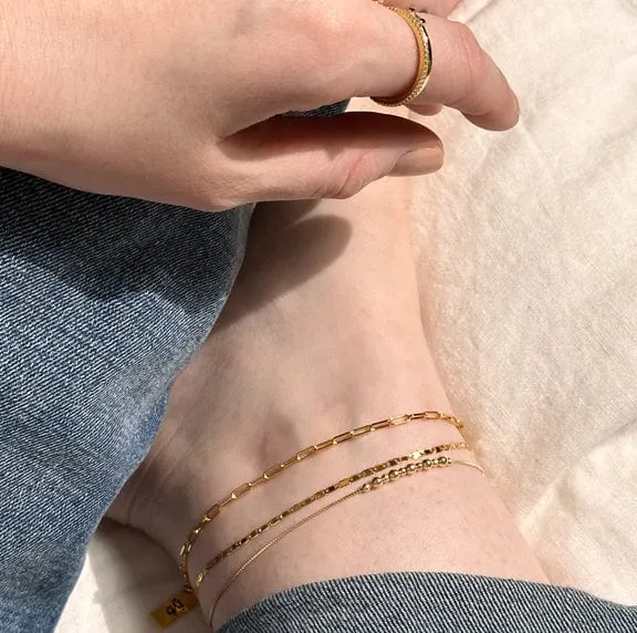 Addison Silver Anklet