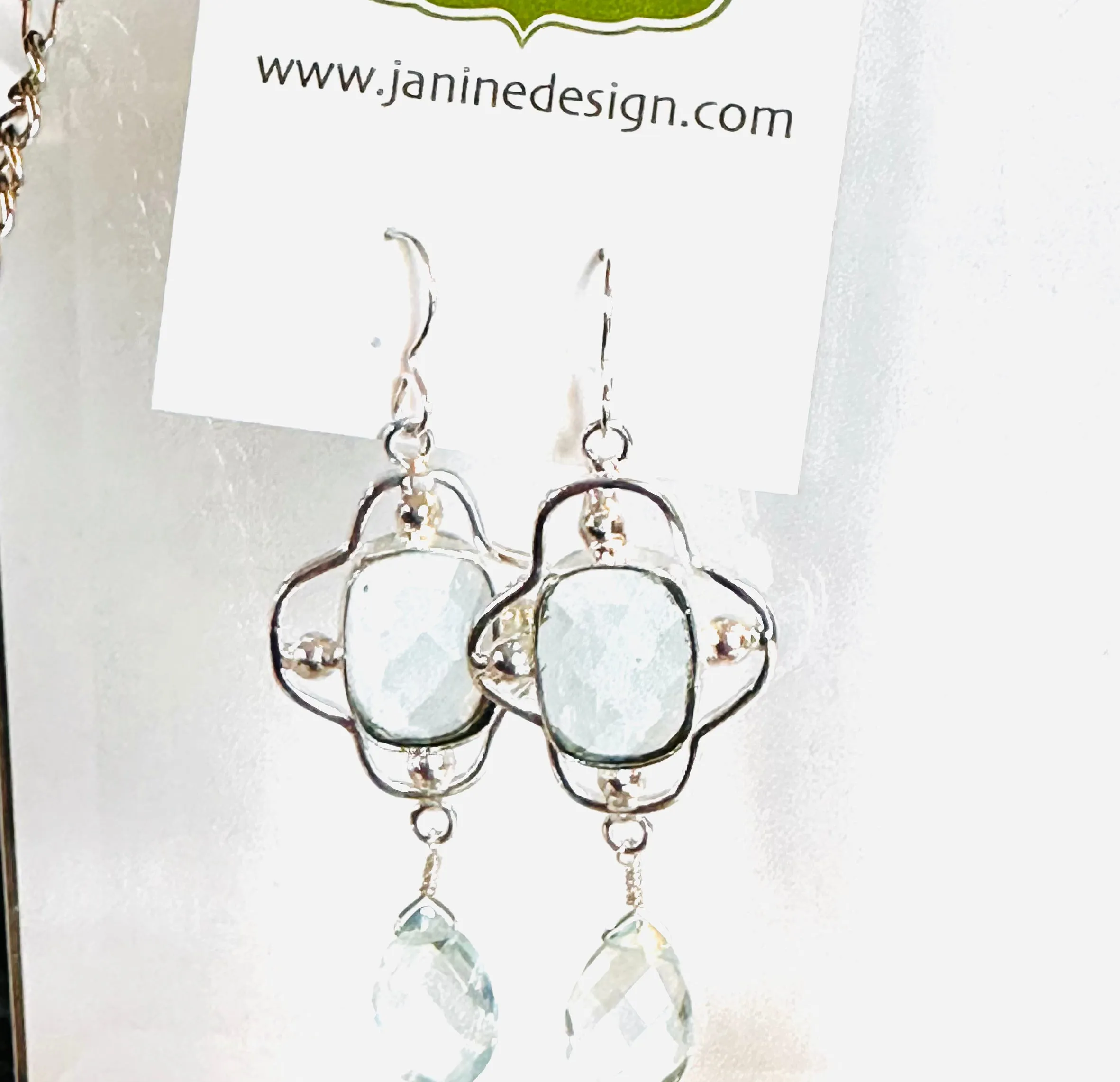 Aquamarine Earrings/ Gemstone Showstopper Earrings