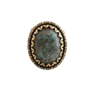 Barse Cuprite and Bronze Oval Ring