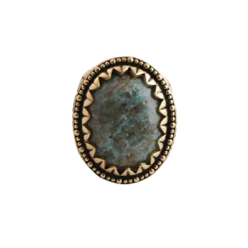 Barse Cuprite and Bronze Oval Ring