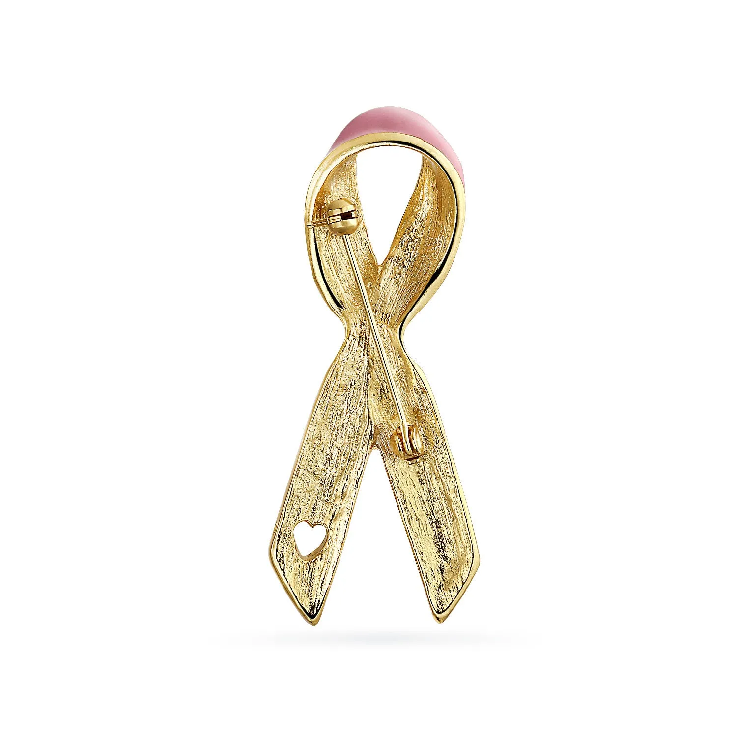 Cancer Awareness Ribbon Brooch Pin Silver Pink Purple White Enamel