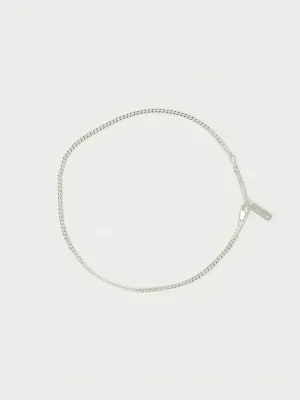 Curb Chain Anklet - Silver