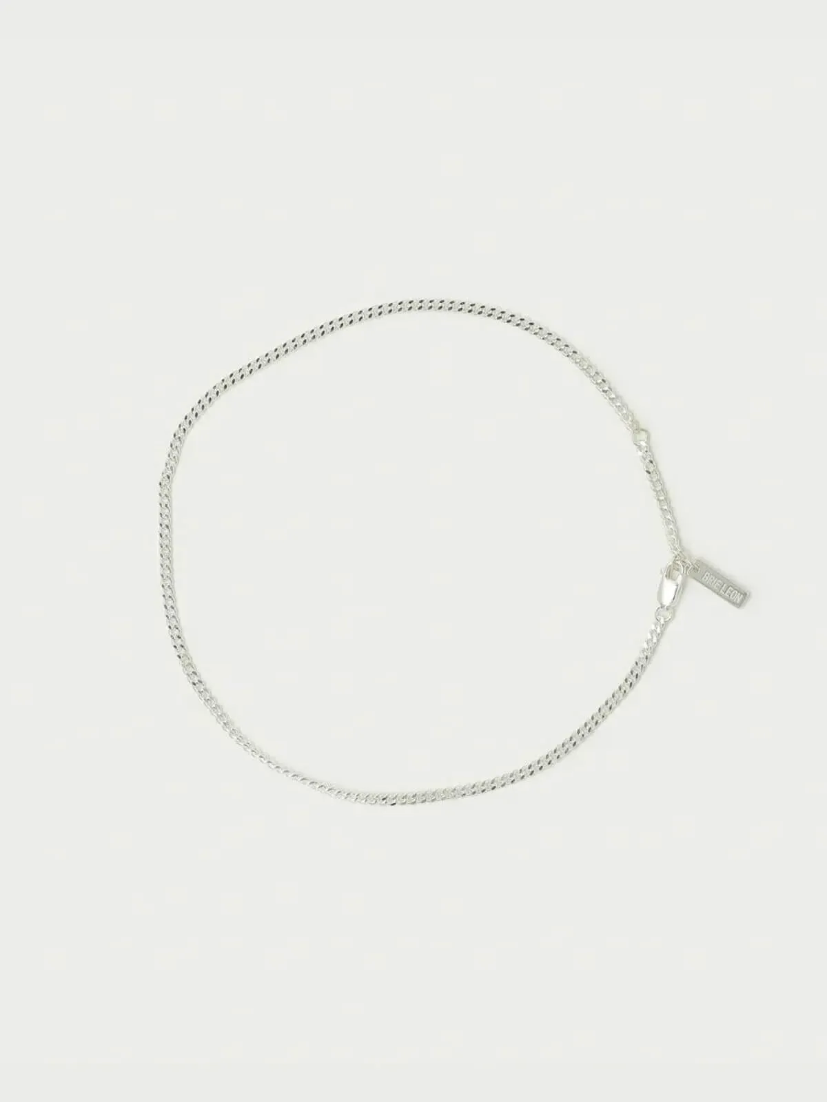 Curb Chain Anklet - Silver