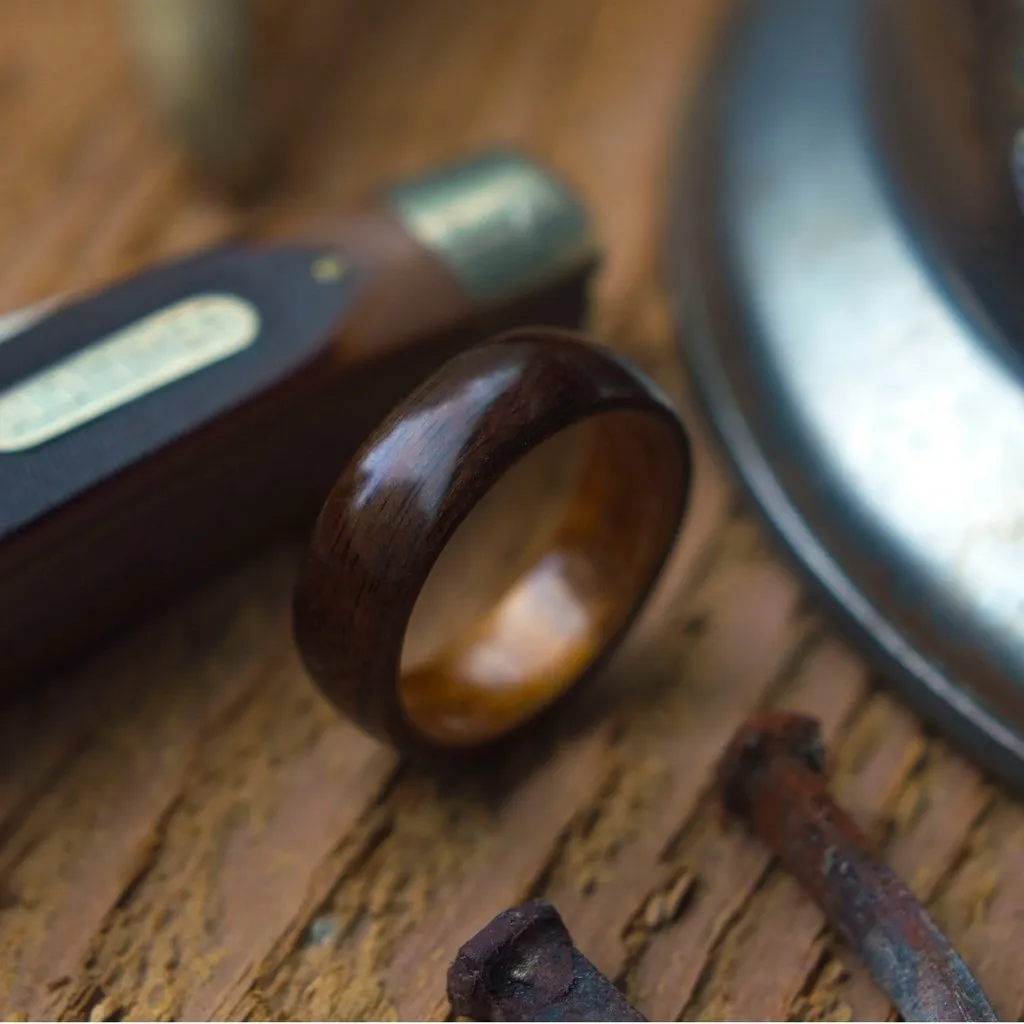 Dark Koa Wood Ring