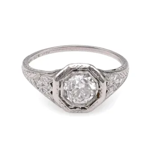 Edwardian Platinum Diamond Ring