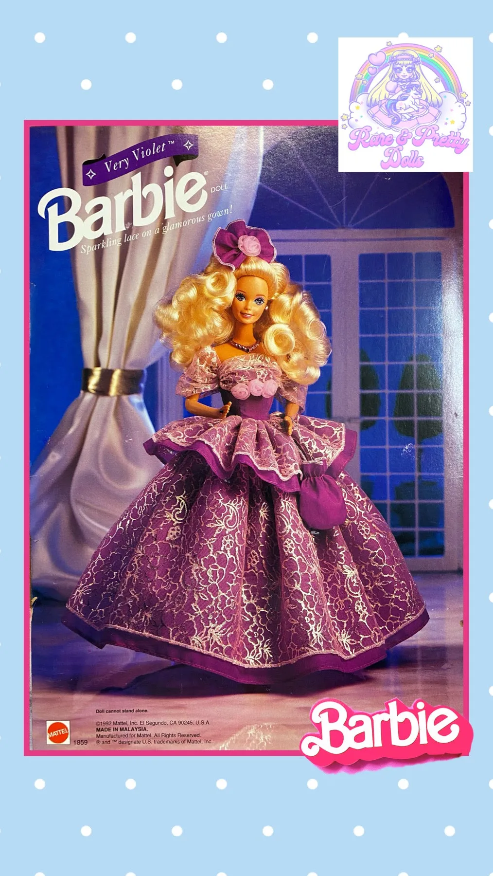 Elegant Evening Violet Barbie