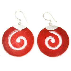 Elegant Hand-Made 925 Sterling Silver Earrings with Intricate Scroll Design from Bali - Perfect for Any Occasion