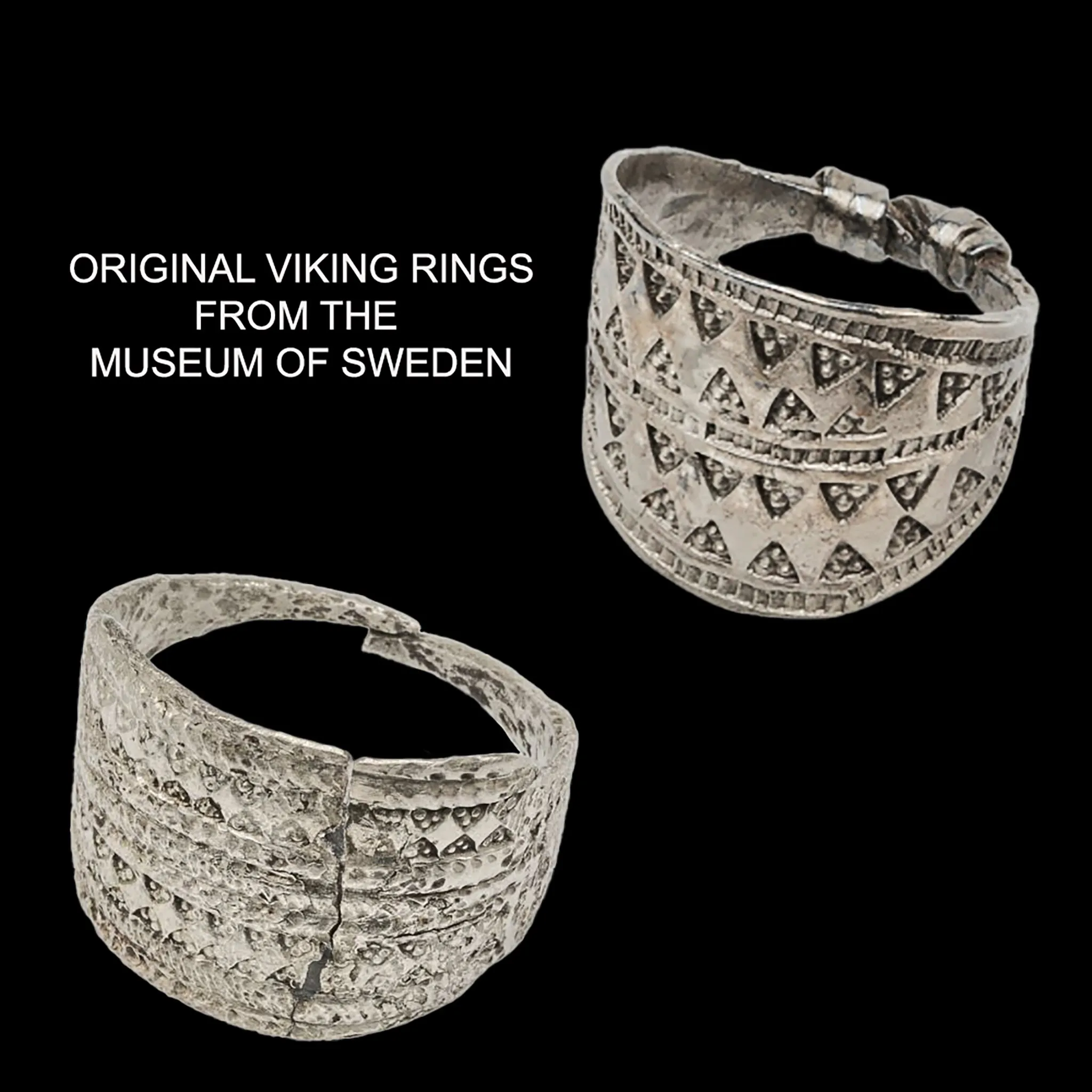 Embossed Bronze Replica Viking Ring