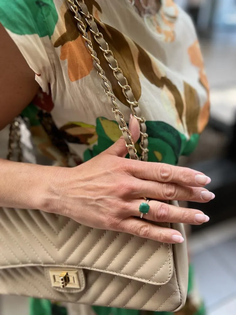 Emerald Gemstone Ring In Gold