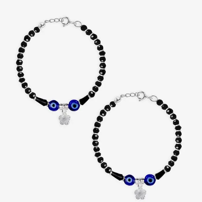 Evil Eye Flower Baby Anklet