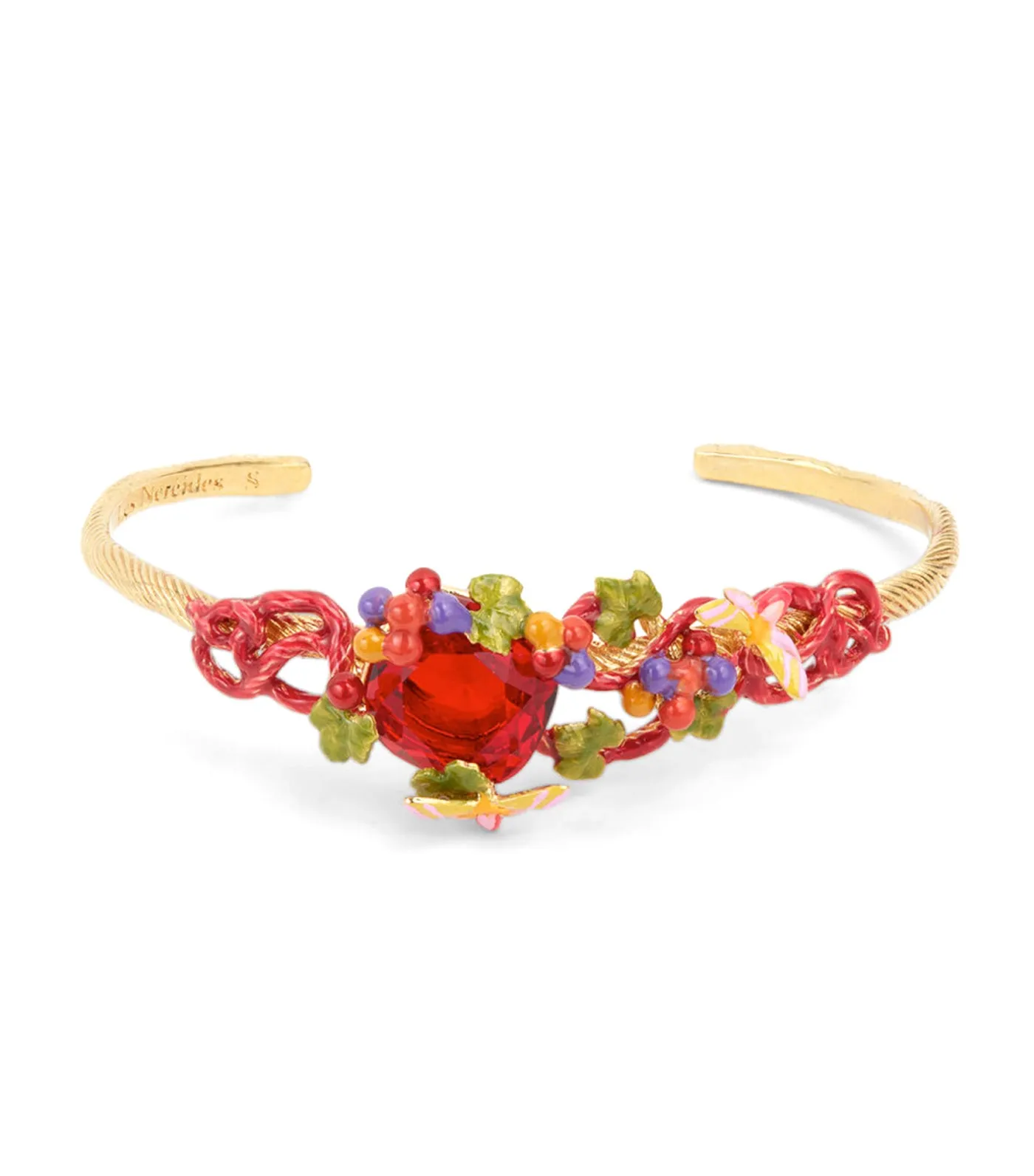 Grapes Vine and Butterfly Bracelet