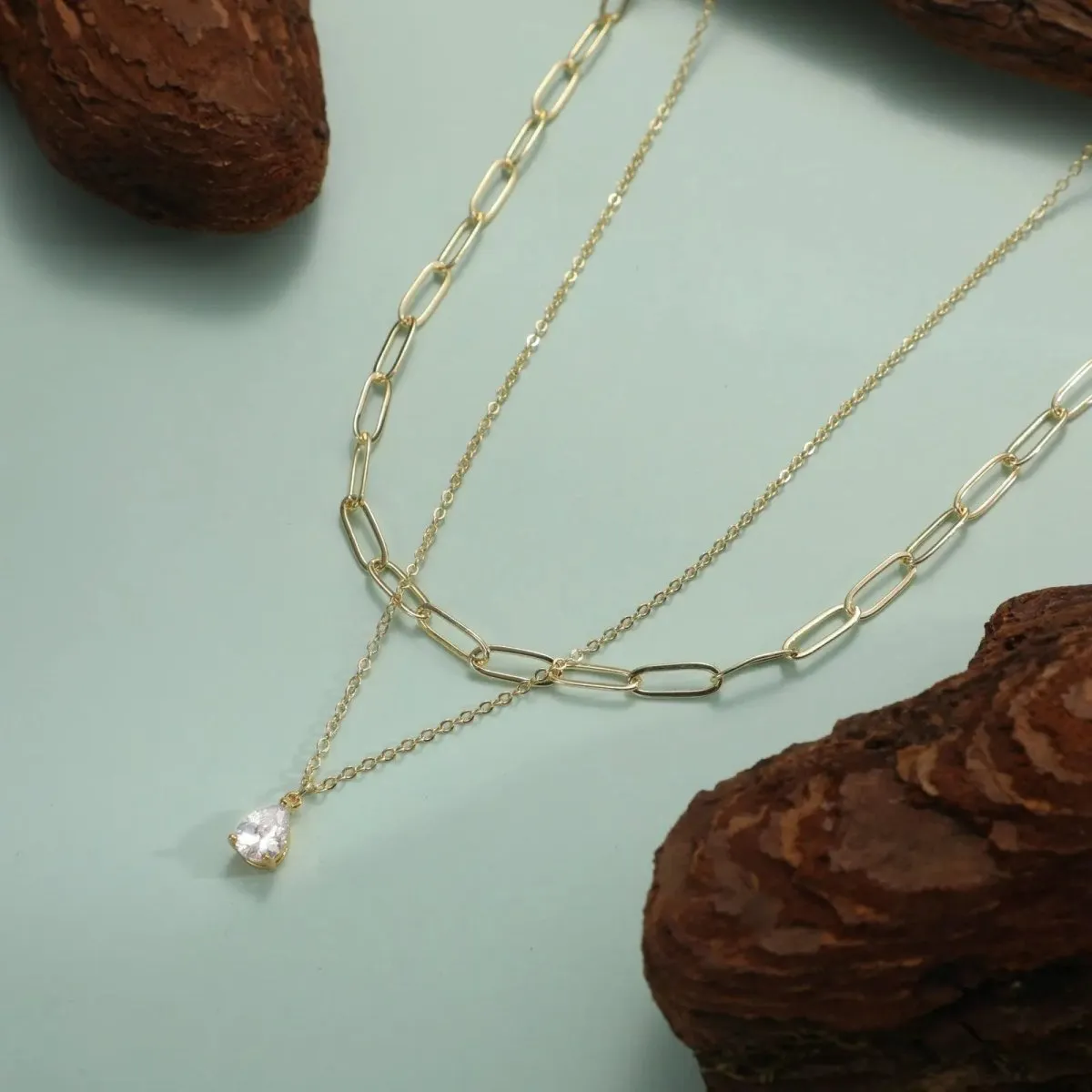 Kyerlyn Layered Diamond CZ Necklaces