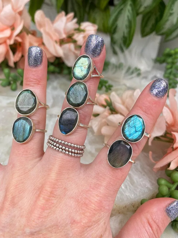 Labradorite Rings