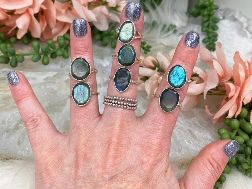 Labradorite Rings