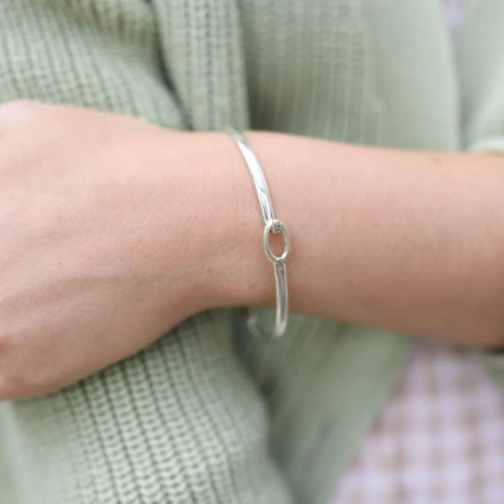 Ledbury Solid Sterling Silver Hook Bangle