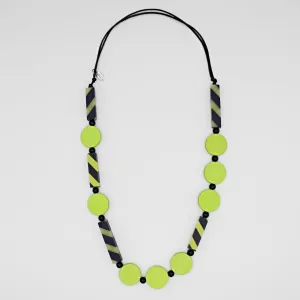 Lime and Navy Statement Necklace