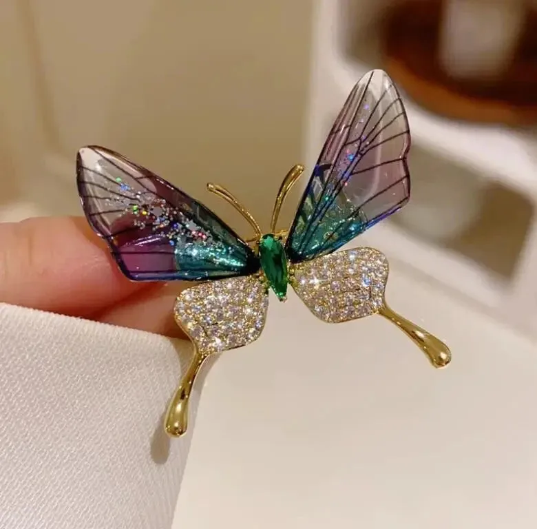 Little Bee Insect Brooch for Women Men Yellow Crystal Zircon Alloy Lapel Pins Suit Shirt Corsage Party Banquet  Vinatge Jewelry