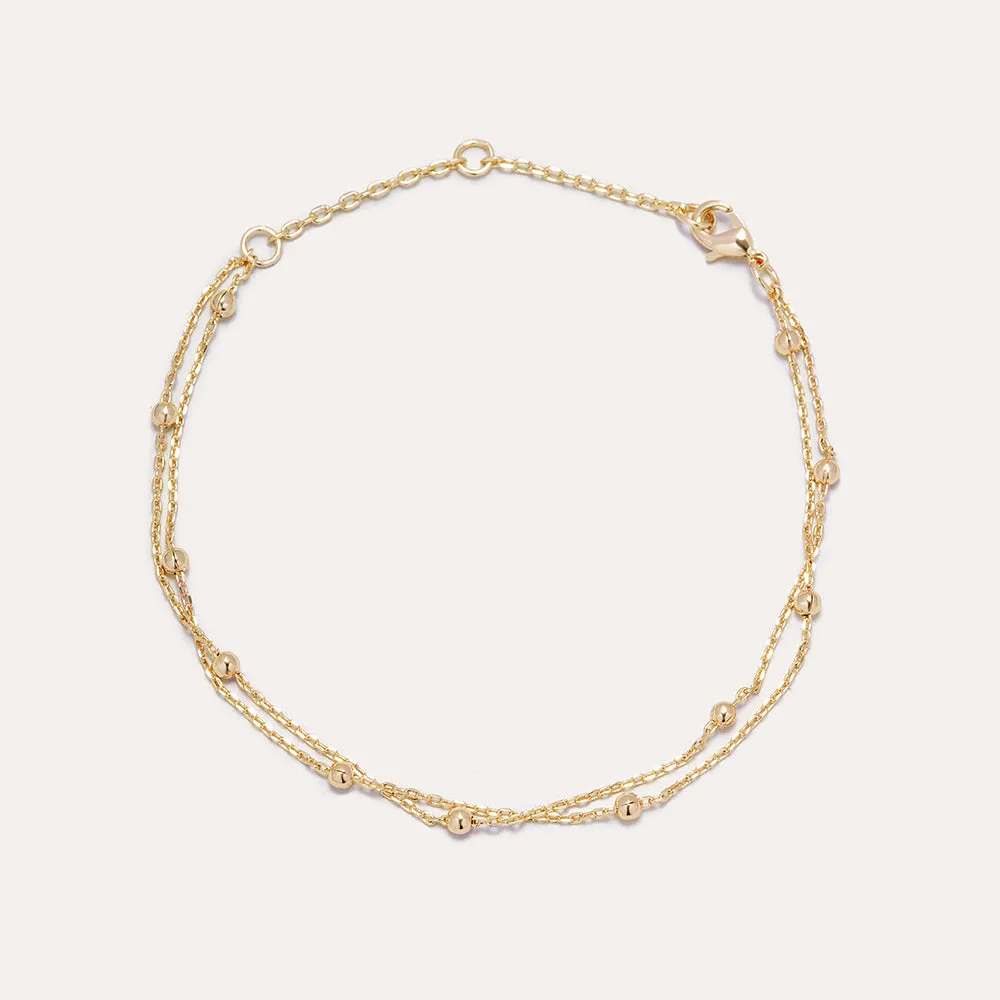 Orbit Bracelet in 14kt Gold Over Sterling Silver