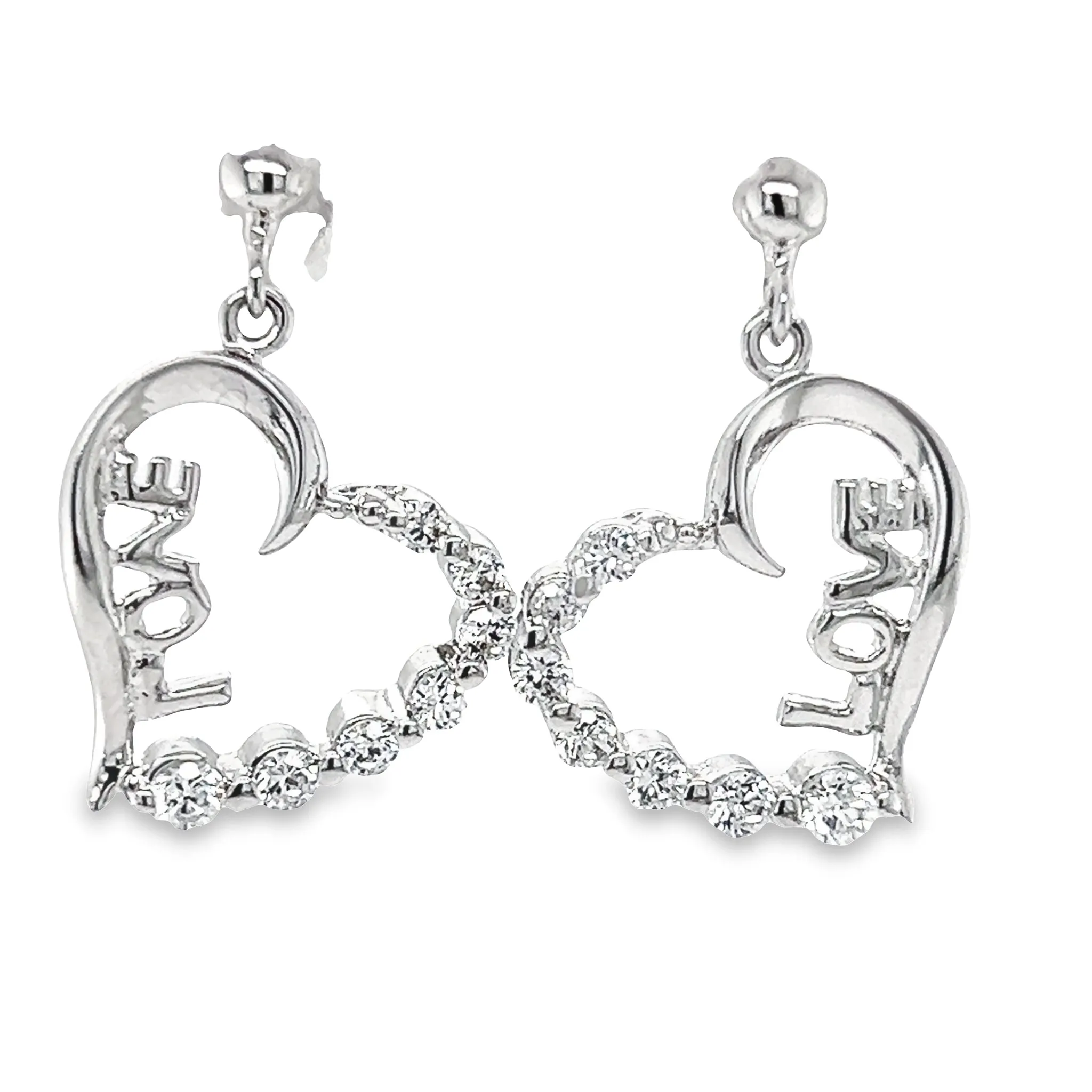 P503 Love Heart Earrings