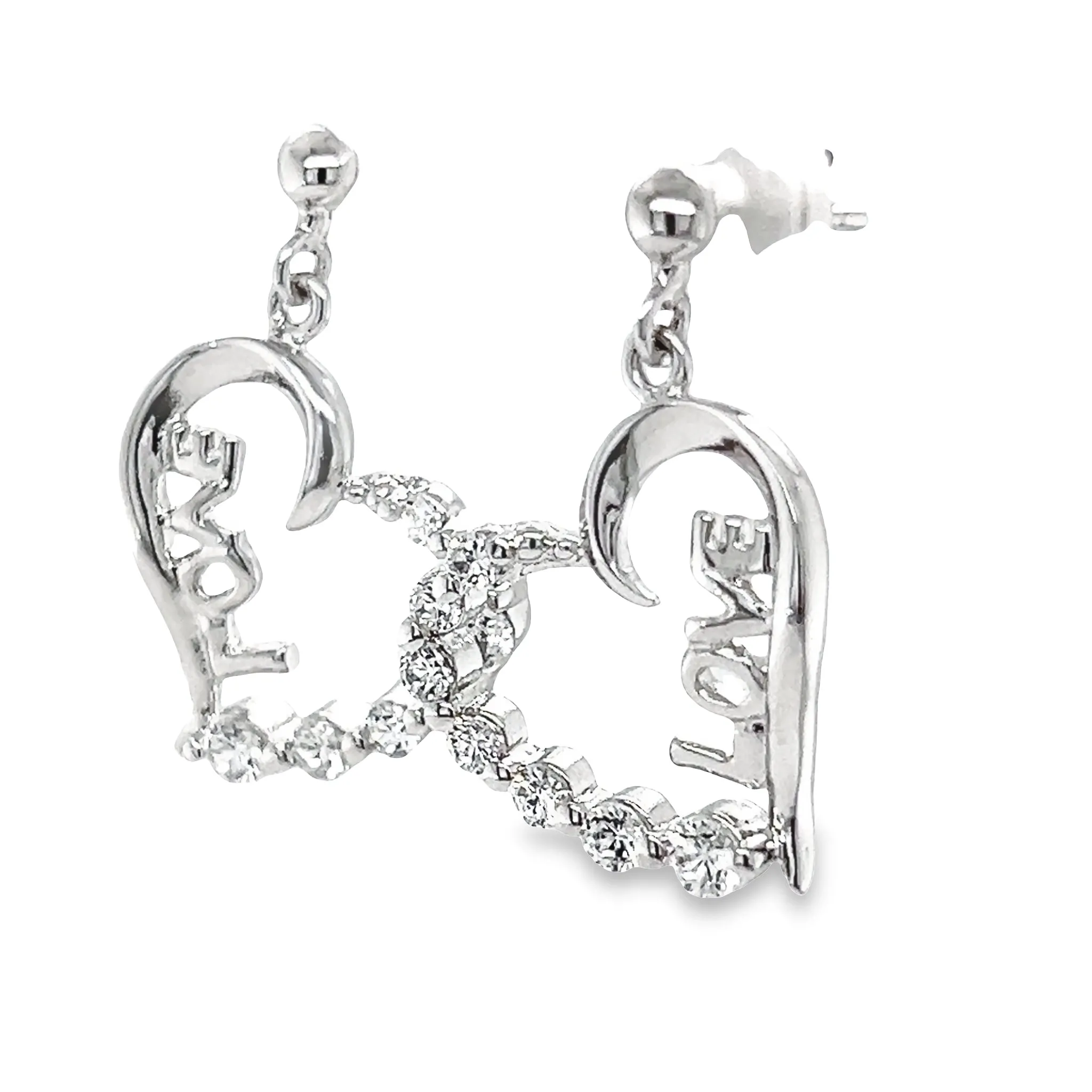 P503 Love Heart Earrings