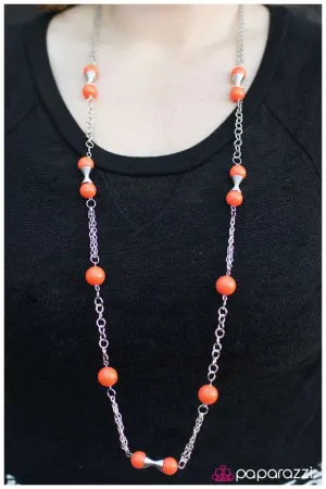 Paparazzi Necklace ~ Commander in Chief - Orange