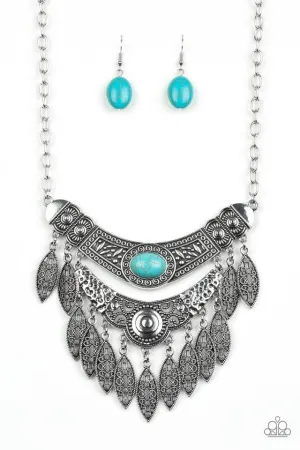 Paparazzi Necklace ~ Island Queen - Blue