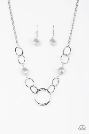 Paparazzi Necklace ~ Lead Role - Silver