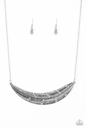 Paparazzi Necklace ~ Say You QUILL - White