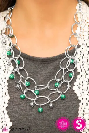 Paparazzi Necklace ~ Season Premiere - Green