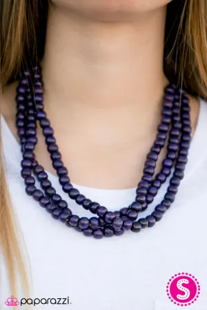 Paparazzi Necklace ~ Summer Mai Tai - Purple