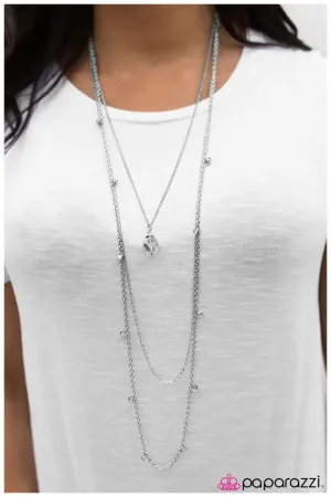 Paparazzi Necklace ~ The Night Life - Silver