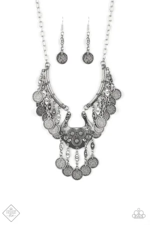 Paparazzi Necklace ~ Treasure Temptress  - Silver