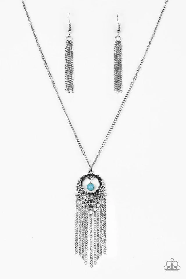 Paparazzi Necklace ~ Western Weather - Blue