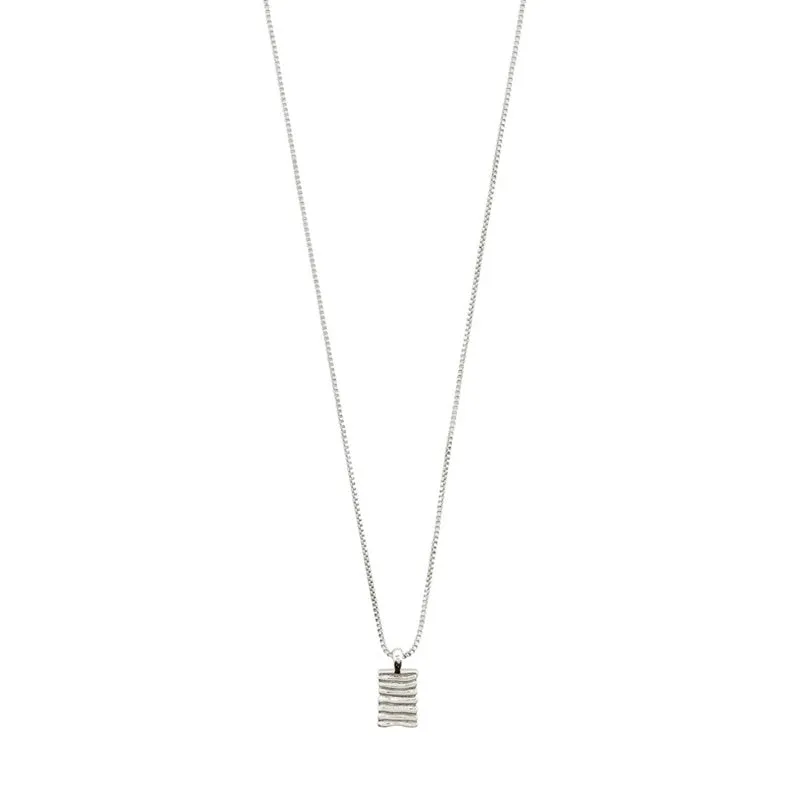 Pilgrim - Jemma Square Necklace - Silver Plated