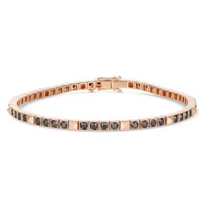 R.08® Une Bracelet with Black Diamonds | Rose Gold