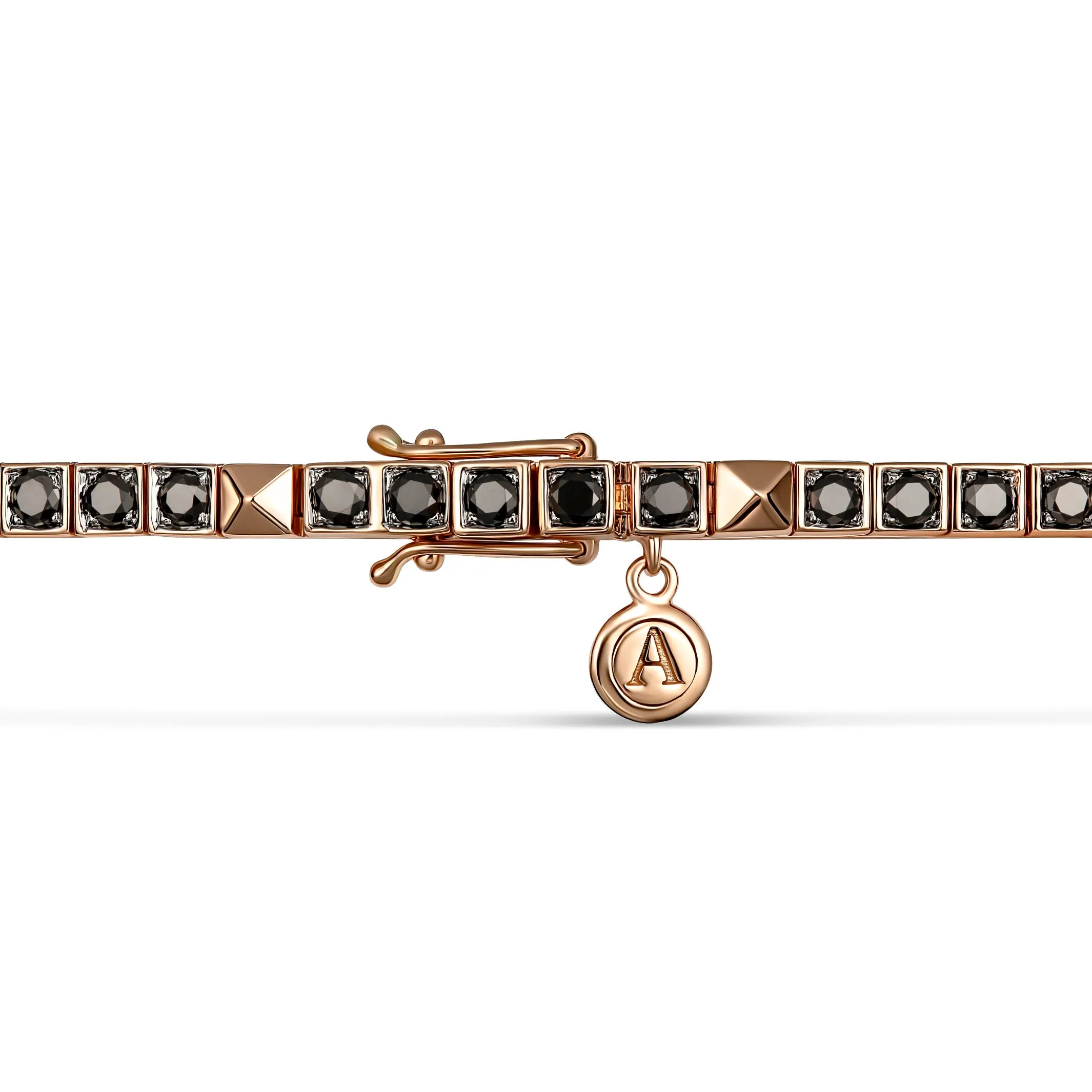 R.08® Une Bracelet with Black Diamonds | Rose Gold