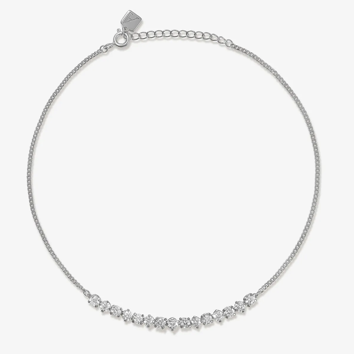 Reen crystal anklet