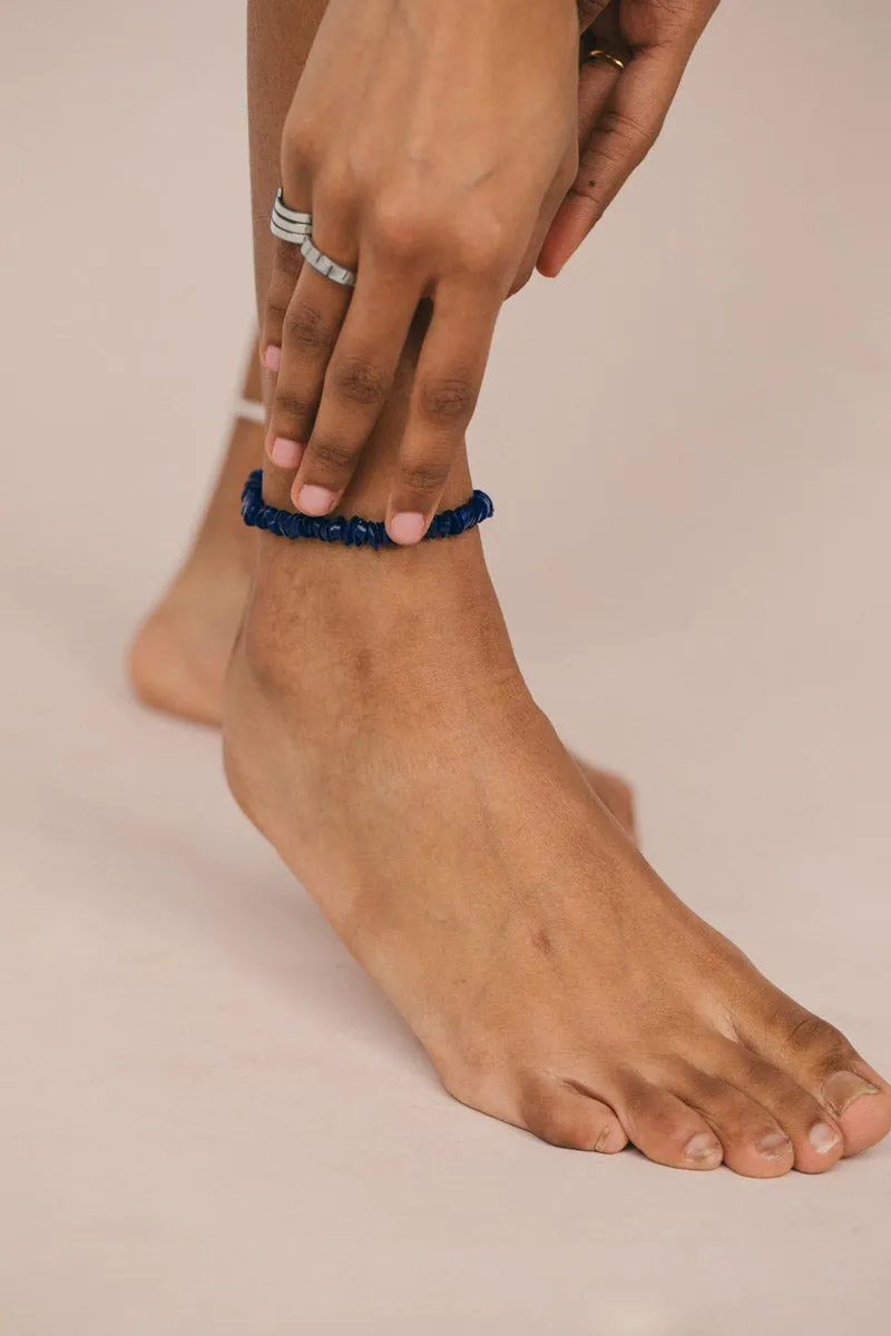 Santorini anklet silver (22 cm)