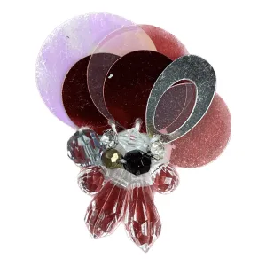 Sequins Crystal Style Brooch