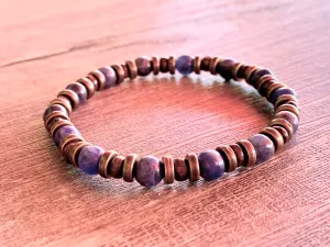 🔴SOLD🔴 Skylar Handmade Sodalite, and Wood Expandable Bracelet/ Anklet