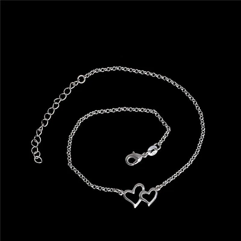 Warm Heart Design 925 Sterling Silver Delicate Foot Jewelry