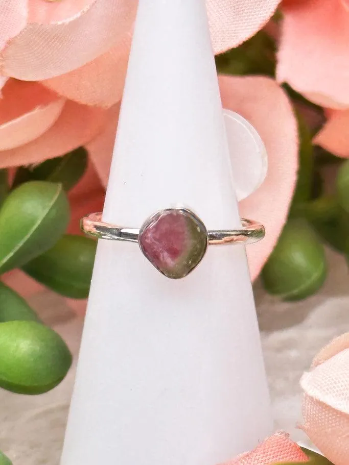 Watermelon Tourmaline Rings