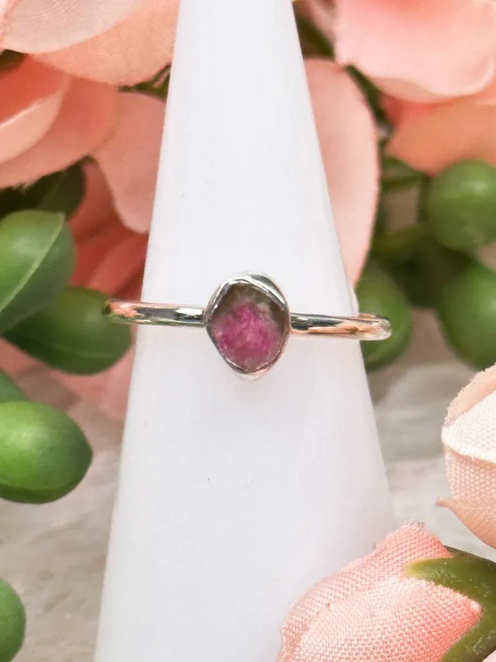 Watermelon Tourmaline Rings