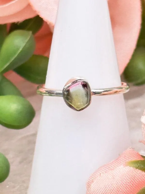 Watermelon Tourmaline Rings