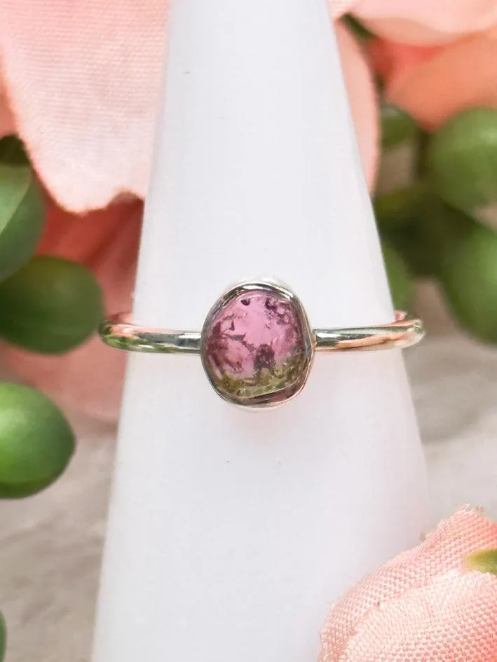 Watermelon Tourmaline Rings