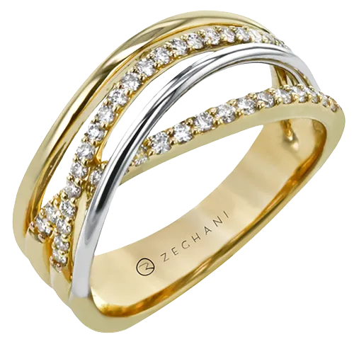 ZR2098 Right Hand Ring in 14k Gold with Diamonds